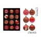 thumbnail image 3 of Juego de 12 Adornos Navideños de Bolas Irrompibles de Plástico para Árbol, Varios Estilos y Colores Surtidos para Fiestas y Festividades., 3 of 7