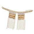 thumbnail image 2 of Arnés De De Imitación Completo Cintura Cadena Cuerpo Cadena Hombro Colr Para Mujer Joyería De Lentejues Doradas Body Sunnimix Joyas de cadena corporal en capas, 2 of 8