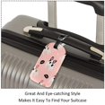 thumbnail image 3 of Square 2Pack PU Leather French Bulldog Cruise Luggage Tag with Privacy Cover and Name ID Tag for Travel Handbags Backpacks Luggage Tags, 3 of 6