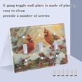 thumbnail image 4 of 2 Gang Light Switch Cover Plate Cardinals Bird on Garden Fence Wall Plate Decorate Electrical Outlet Cover Plates 4.56”x4.48”, 4 of 8