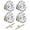 Antique Brass-2 Pack, variant on Mortise Lock Door Knobs Replacement Set Brushed Nickel 2 Pack Interior Use