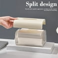 thumbnail image 4 of Transparent Wall - Mounted Toilet Tissue Box, Non - Perforated Toilet Paper Holder & Storage Rack for Bathroom Organization, 4 of 7