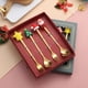 thumbnail image 5 of Juego de cucharas navideñas de acero inoxidable con tema de árbol, Papá Noel y estrella. Cucharas para remover café. Utensilios de cocina festivos con caja de regalo, 5 of 7
