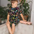 thumbnail image 4 of Fotbe Bright Mushrooms Pijama Estampada de 2 Piezas para Niños – Ropa de Dormir de Manga Corta Cómoda para Niños y Niñas, Camiseta y Shorts de Algodón-Large, 4 of 6