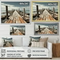 thumbnail image 4 of Designart "Dominican Deserted Simplicity Pier I" Nautical & Beach Floater Framed Canvas Art Print, 4 of 7