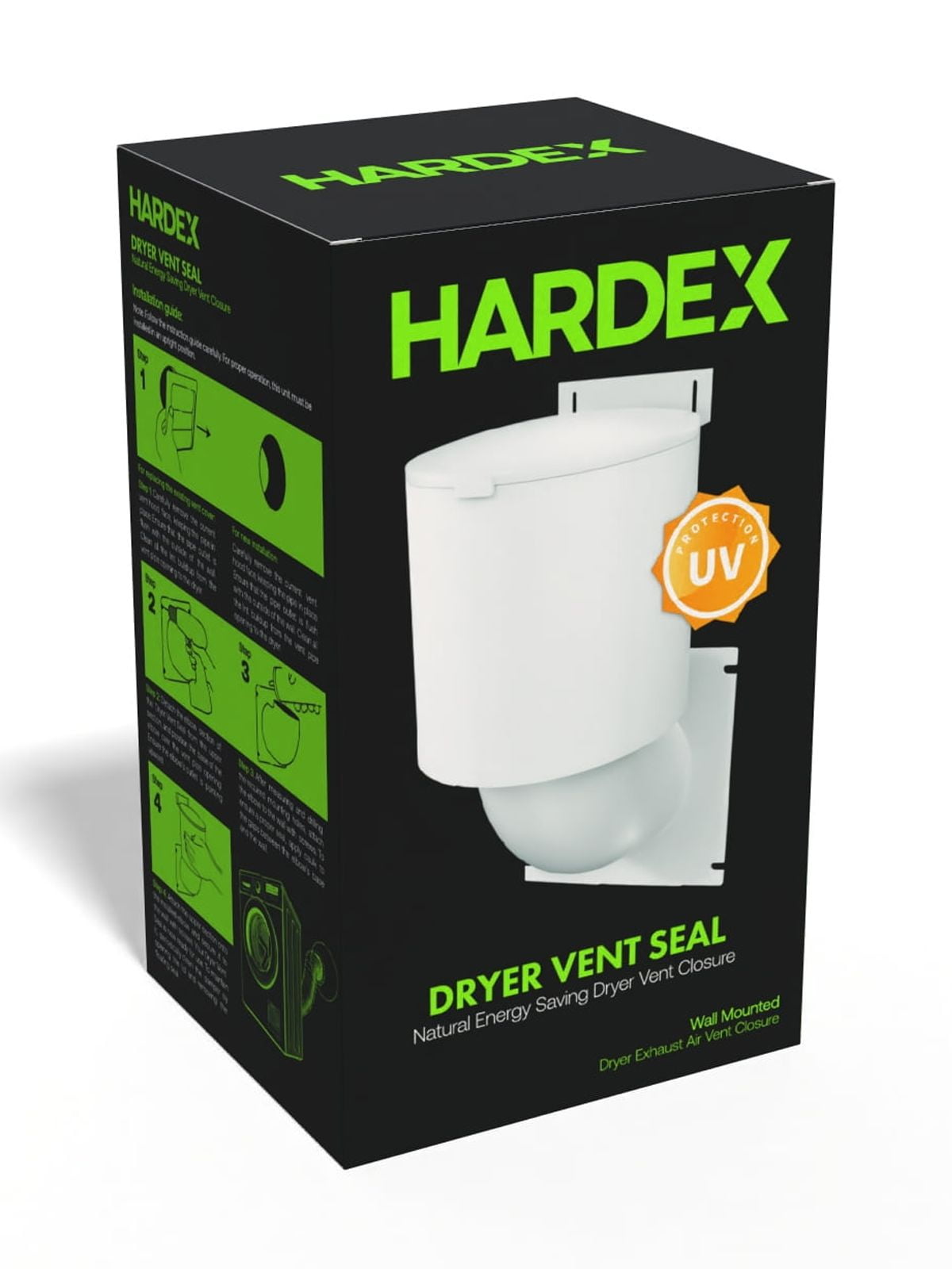 Dryer Vent Cover 4-Inch UV-Resistant - Energy Saving Outdoor Seal for Home Exteriors