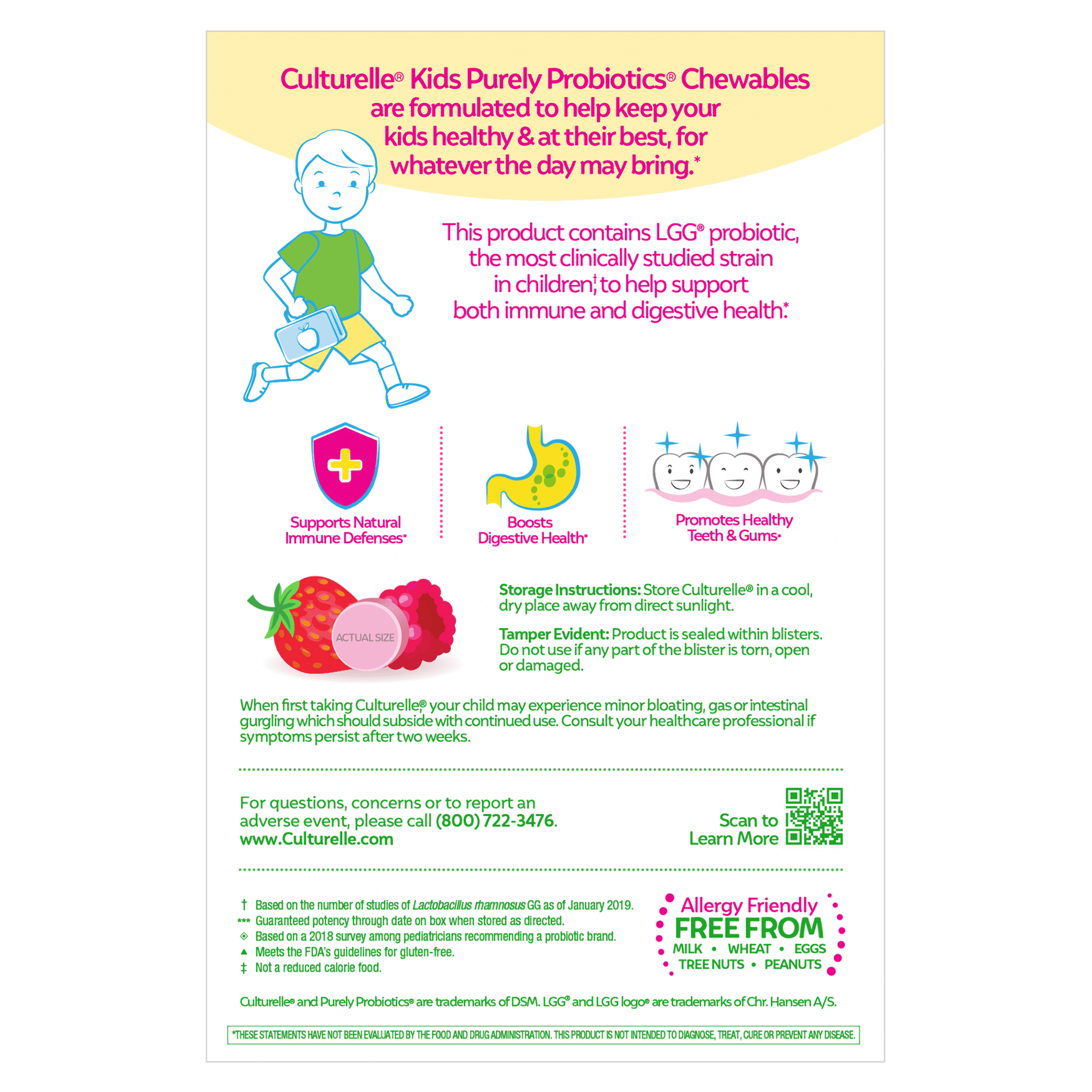 Culturelle Kids Chewable Probiotic for Digestive Liberia Ubuy