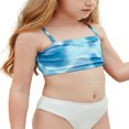 thumbnail image 1 of Toddler Girl 2Pcs Swimsuits Tie Dye Tank Bikini Top+Solid Bottom, 1 of 6