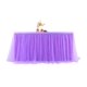 thumbnail image 1 of Falda de mesa con borde dorado de malla para decoración de bodas, fiestas navideñas, suministros de hotel, falda de mesa de gasa, 1 of 4