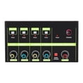 thumbnail image 2 of Portable 4-Way Audio Mixer, 4-in and 1-Out Stereo Mixer, Small DJ Mixer, 2 of 5