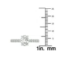 thumbnail image 4 of SZUL Women's 2 Carat TW Oval Lab Grown Diamond Engagement Ring in 14K White Gold, 4 of 6