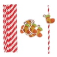 thumbnail image 3 of 10 Piezas Pajas de Beber Novedad Decoración Suministro de Envoltorio preestablecer de Bota naranja, 3 of 9