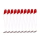 thumbnail image 3 of 10 Uds Cabeza Cuerpo T Cola Cebo 5 Cm Gusano Swimbait Accesorios Pesca Rojo Blanco, 3 of 4
