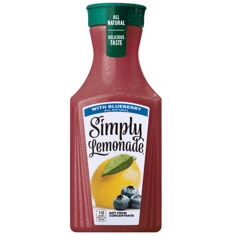 Simply Natural Non-GMO Lemonade with Blueberry Juice, 52 fl oz