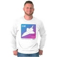 thumbnail image 5 of Vaporwave NASA Space Transportation Long Sleeve TShirt Men Women Brisco Brands X, 5 of 6