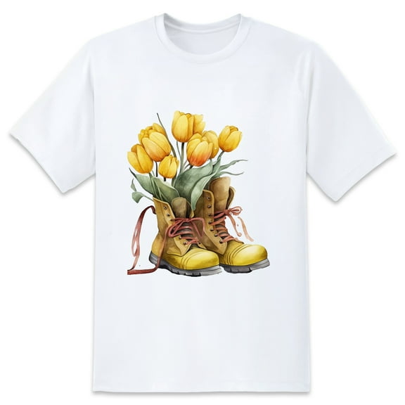 Men's Graphic TeeFlowers (17) Letter Print T-Shirts Round Neck Short Sleeves Sizes XS-5XL Summer Daily Casual Tops