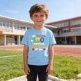 thumbnail image 4 of Tops de Manga Corta Linda con Impresión Gráfica para Niños Niños Y Niñas, Tela Suave Transpirable para la Temporada Escolar, Juego Informal, 4 of 9