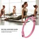 thumbnail image 1 of Círculos De Yoga Anillo de fitness Pilates duradero con círculo trasero abierto para el gimnasio en casa y la oficina (rosa), 1 of 8