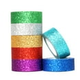 thumbnail image 6 of Tape Promotion Sale! Nomeni Decorative Tape Craft Self Adhesive Stickers Adhesive Glitter Decoration for Diy Crafts Gift Packaging Scrapbooking Etc, Home Decor Clearance Sale Silver, 6 of 8