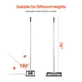 thumbnail image 6 of KFFKFF Garden Leveling Rake, Soil Equalizer with 78 in Grip, 17x10 in Earth Plate, Corrosion-Resistant Carbon Steel Ground Equalizer, 5 Heights Configurable, 6 of 9