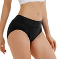 thumbnail image 6 of Nestiefly Womens Underwear Seamless High Waisted Panties | Full Coverage, Lightweight, Soft Stretch Breathable, Tagless Briefs 2026 Black 3XL, 6 of 6
