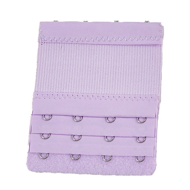 Rallonge de Bretelle Rallonges de Soutien-Gorge Accessoires Respirants Lingerie pour Femmes 3 Rangées 4 Crochets Soutien-Gorge Réglable Accessoires Pinces Remplacement sous-Vêtements Violet Pâle