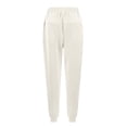 thumbnail image 5 of Women's High-Waisted Drawstring Pocket Pants Solid Color for Summer Fall Comfort​​, 5 of 7