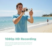 Vivitar PopCam Digital Camcorder, 48MP, Full HD 1080p Video Camera with 3 Flip Screen, 16x Digital Zoom, Built-in Microphone, Compact Vlogging Camera for Beginners, Travel, Family Recording