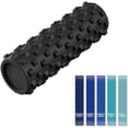 thumbnail image 1 of Foam Roller Firm Textu Deep Tissue Massager Roller Includes Foam Roller Soft Massage Roller and Elastic Resistance Band for Yoga Pilates Legs Massage Muscle Recovery Exerc, 1 of 7