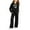 Black, variant on CPNG Kids Girls Sweatsuit 2 Piece Set Heart Print Sweatsuits Hoodie Sweatshirts and Jogger Sweatpants Sweat Set(Blackish Green,13-14 Years)