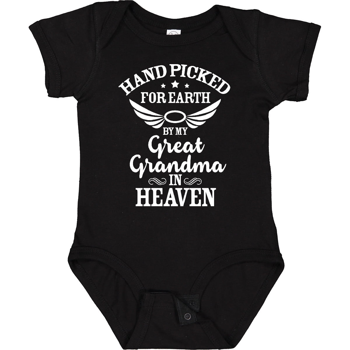 Inktastic Handpicked for Earth by My Great Grandma in Heaven Boys or Girls Baby Bodysuit