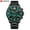 Black band_Green, variant on Luxury Sport Watch – Quartz Core, Luminous Hands, Stainless Steel Case