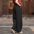 thumbnail image 6 of Kelon Women's Casual Pants, Women's Barrel Casual Pants High Waisted 2026 Elastic Drawstring Trousers Dressy Casual Trousers with Pockets, L, 6 of 7