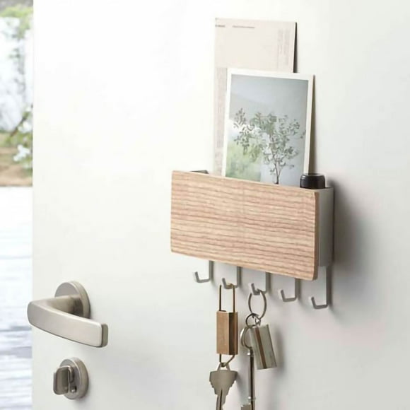 XIPYYKM Unique Key Holder Wall Coat Hanger Hooks Without Perforated Hooks Key Hanger Shelving Storage Hooks Clearance Hooks