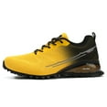 thumbnail image 2 of Kricely Men's Trail Running Shoes Fashion Walking Hiking Sneakers for Men Tennis Cross Training Shoe Outdoor Snearker Mens Casual Workout Footwear Yellow Size 15, 2 of 5