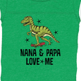 thumbnail image 4 of Inktastic Nana and Papa Love Me Dinosaur Grandson Boys Baby Bodysuit, 4 of 5
