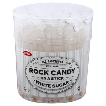 Espeez Rock Candy on a Stick White Sugar, 36 count, 28 (Best Way To Make Rock Candy)