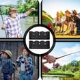 thumbnail image 4 of 2 Pcs Fishing Rod Holder Wall Mount Fishing Pole Holders for Boats 3 Rod Black Horizontal Garage Wall Pole Rack Summer Boat Accessories for Men Gifts, 4 of 5
