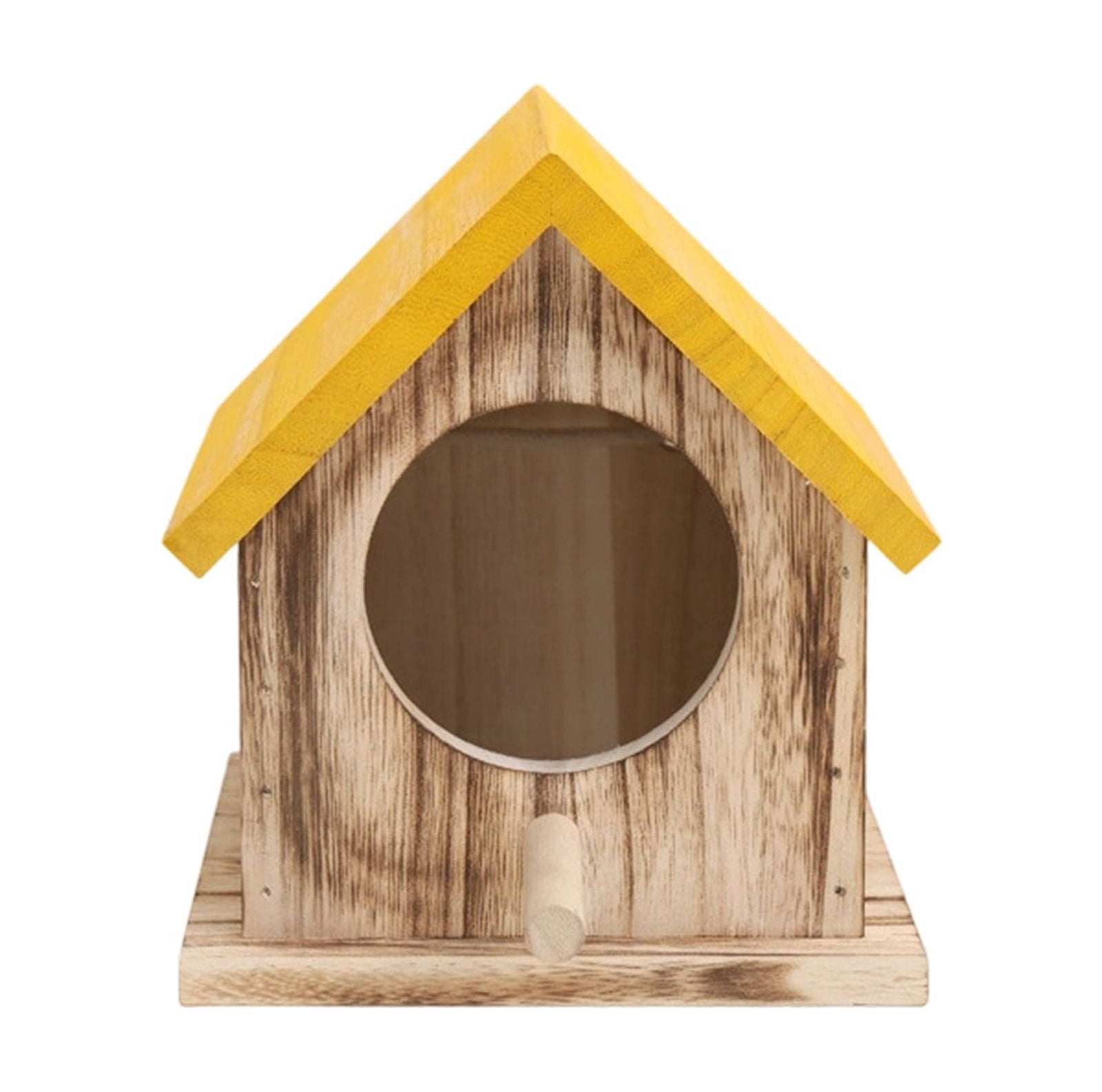 Viflosae Bird Feeder Bird Feeder Pole Bird House Frame Wooden Bird Nests Courtyard Hanging Mini Bird Nests Outdoor Bird House Bird Feeder forest Garden Decoration