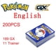 thumbnail image 1 of 100-200pcs Card Not Repeating Flash EX GX VMAX Collection Cards Game Battle Carte Trading Children Toy, 1 of 5