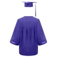 thumbnail image 5 of Toddler Kids Kindergarten Graduation Cap and Gown with Tassel and Gold Stole Purple Cap and Gown Outfit Graduation Dress Outfit, 5 of 9