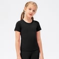 thumbnail image 3 of GYRATEDREAM Girls Athletic Shirts Short Sleeve Quick Dry Crewneck Tee Activewear Performance Tops for Kids 5-12Y, 3 of 3
