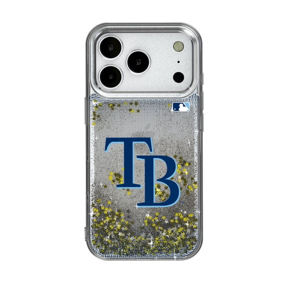 Tampa Bay Rays Linen Logo iPhone Glitter Case