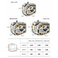 thumbnail image 3 of Fsddascl Black White Retro Rooster Small Toaster Cover 2 Slice, Kitchen Appliance Covers, Sunflower Farmhouse Checkered Toaster Oven Cover with Loop, Bread Machine Cover Polyester Dust Cover, 3 of 5