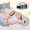 thumbnail image 2 of MorisMos 39" Giant Seal Stuffed Animal, Long Seal Plush Body Pillow, Hugging Soft Stuffed Ocean Seal Plush, 2 of 8