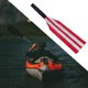 thumbnail image 1 of Señal de señal de seguridad de bandera de remolque de kayak , banderas de seguridad de remolque de bote auxiliar, indicador de cola de remolqu rojo Macarena Bandera de advertencia de remolque, 1 of 8