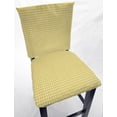 thumbnail image 2 of Yellow & White Checked Gingham Dining Room Chair Back Covers or Seat Covers by Penny's Needful Things (Both Chair Back & Seat Cover) (18 W x 18 H CHAIR BACK), 2 of 3