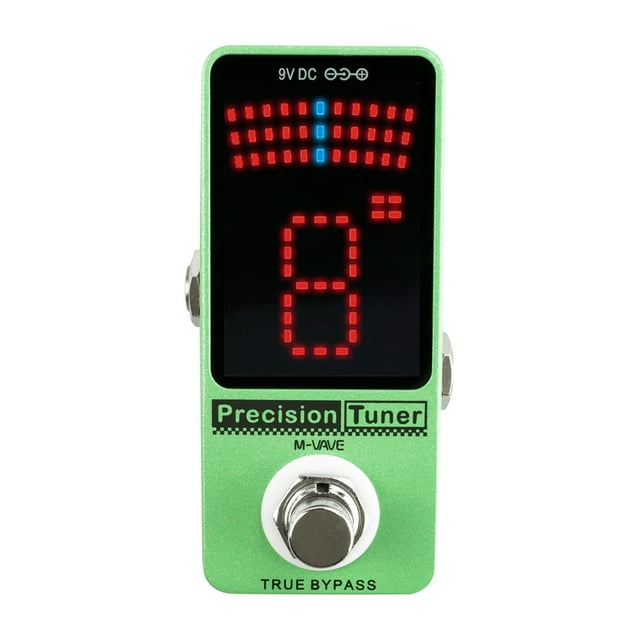 Moobody M-VAVE Tuner Pedal LED Display with True Bypass for Chromatic Guitar Bass