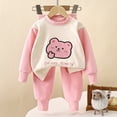 thumbnail image 2 of Dmsael Toddler Boy Girl Outfit Baby Fall Winter Clothes Long Sleeve Sweatshirt Pants Set 3 6 12 18 24 Months 2T 3T 4T 5T Toddler Baby Outfits, 2 of 6