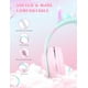 thumbnail image 4 of YOYOTUNE Auriculares Bluetooth para niños, orejas de gato con luz LED, auriculares inalámbricos para niños, Bluetooth 5.1 y sonido estéreo, plegable, diadema ajustable, auriculares para niños con micr, 4 of 5